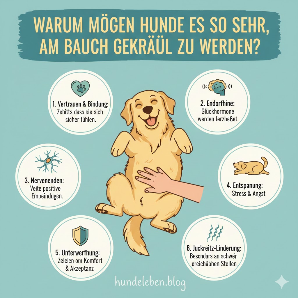Warum mögen Hunde Bauch kraulen