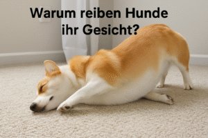 Warum reiben Hunde ihre Gesichter