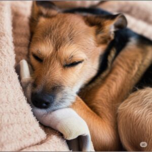 Hund Socken frisst