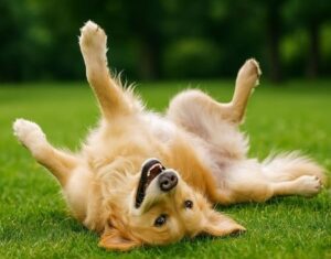 Warum Hunde sich auf den Rücken rollen