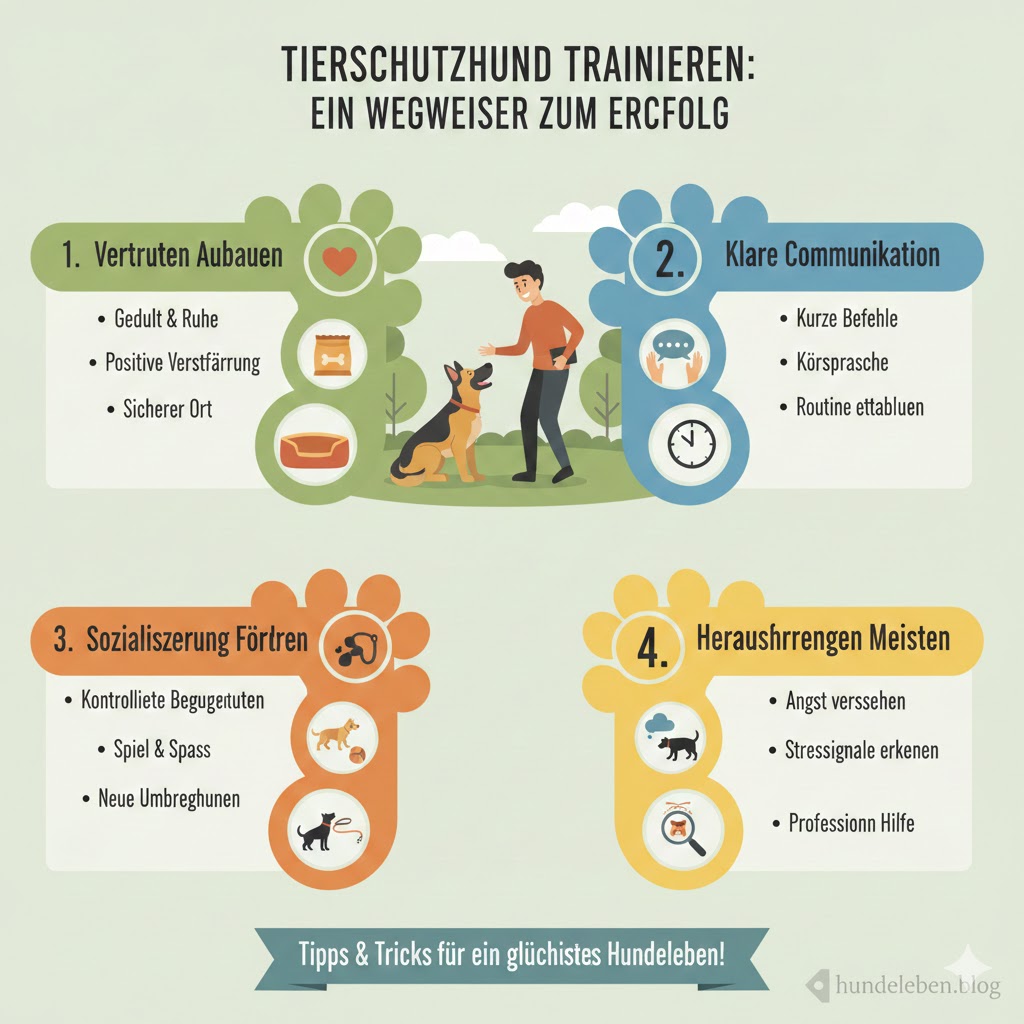 Ausbildung eines Rettungshundes und Tierheimhundes
