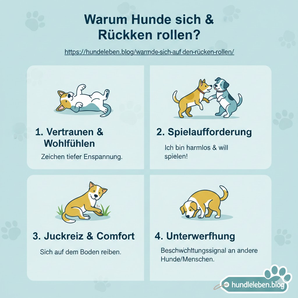 Warum Hunde sich auf den Rücken rollen