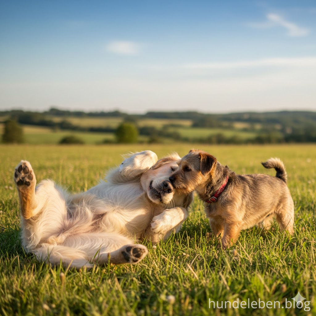 Warum Hunde sich auf den Rücken rollen
