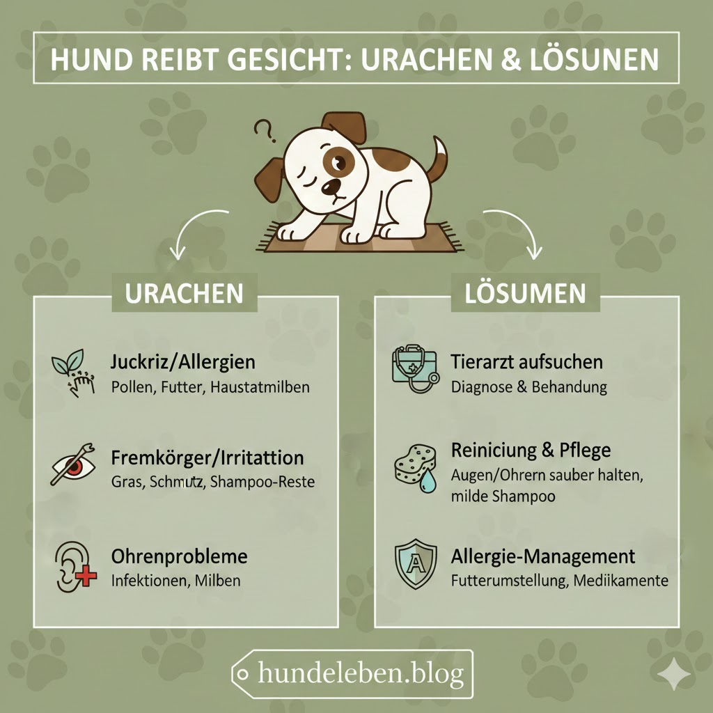Warum reiben Hunde ihre Gesichter