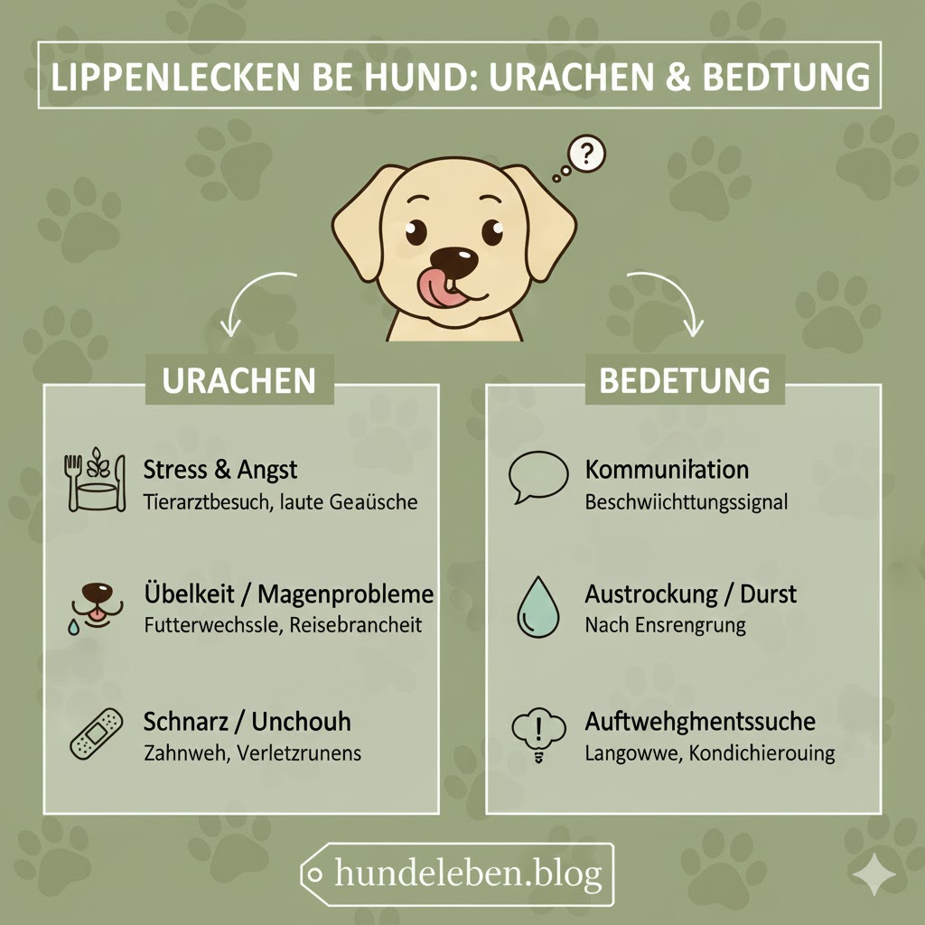 Lippenlecken beim Hund
