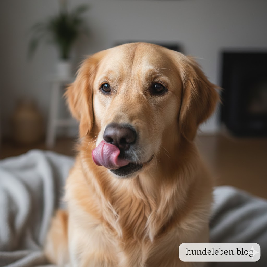 Lippenlecken beim Hund