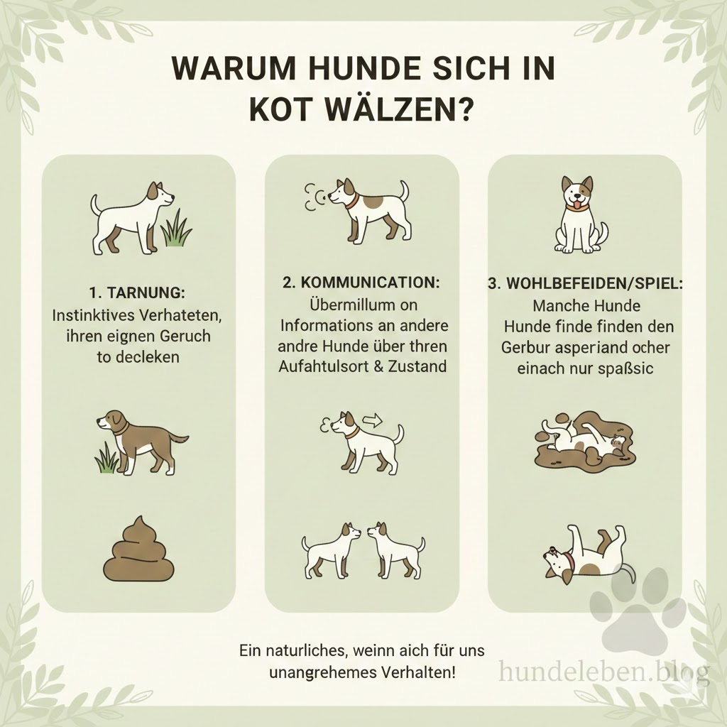 Warum Hunde sich in Kot wälzen