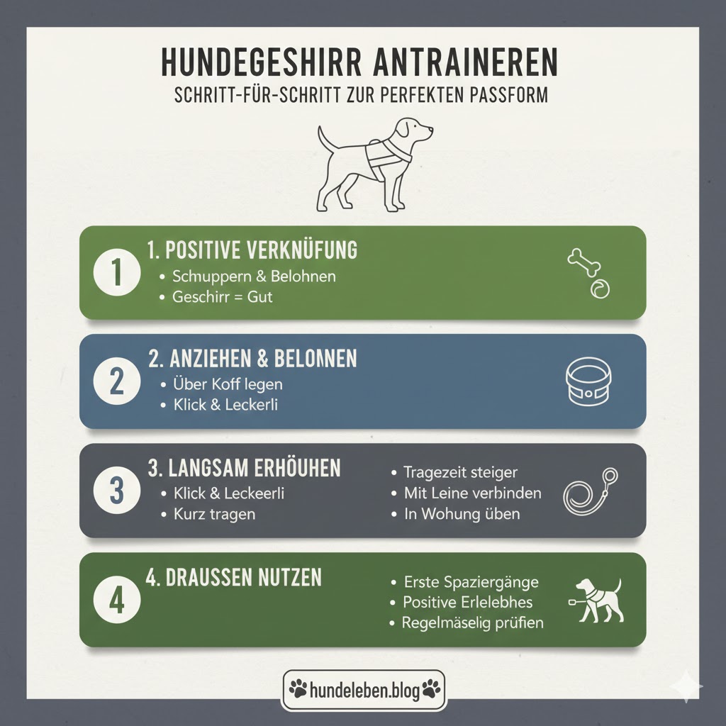 Hundegeschirr antrainieren